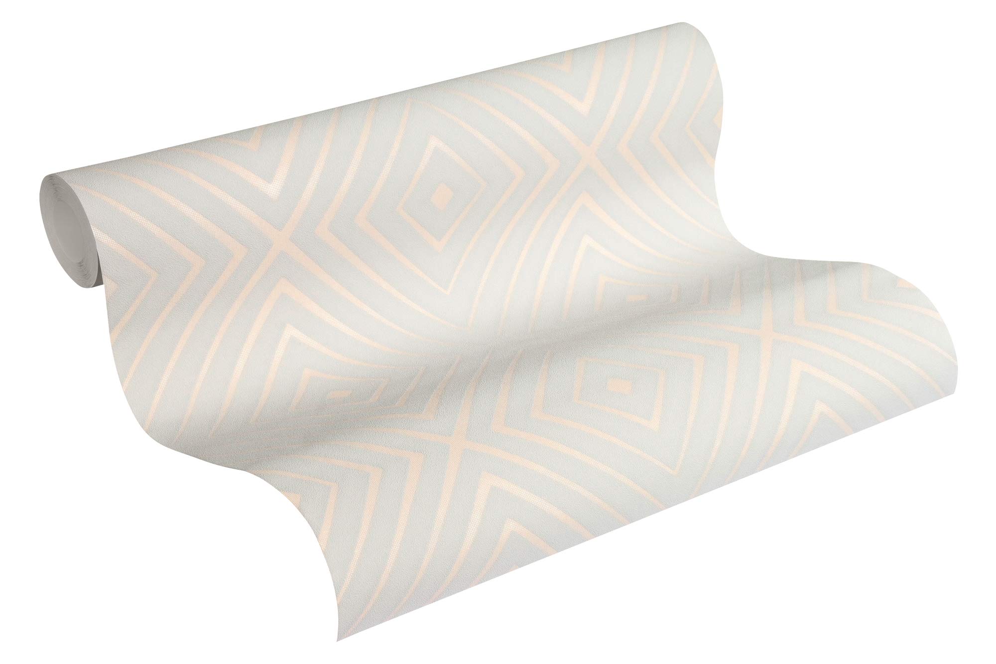 Papier peint intissé A.S. Création Trendwall crème gris 10m x 0,53m 367854