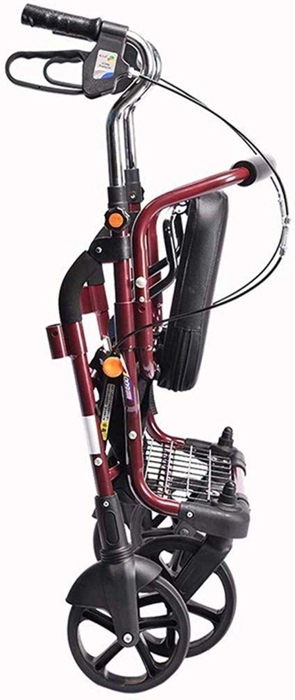 Buy Walking Frame 4 Wheels Auxiliary Walking Collapsible Medical Walker