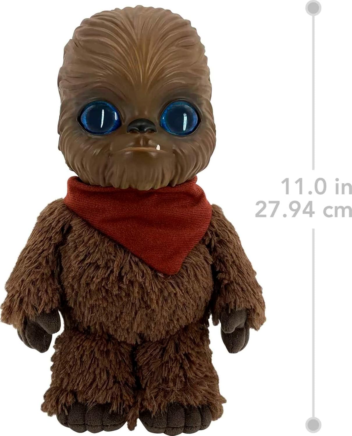 Mattel Star Wars Galactic Pals Plush Toy, Wookiee 11-inch Soft Doll Set with Carrier & Personality Profile Card for Personalized Experience