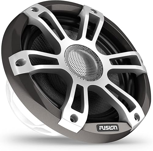 Garmin Fusion® Signature Series 3i - Altavoces coaxiales marinos, 7.7 pulgadas, 280 vatios, coaxiales, deportivos, color gris, (par)
