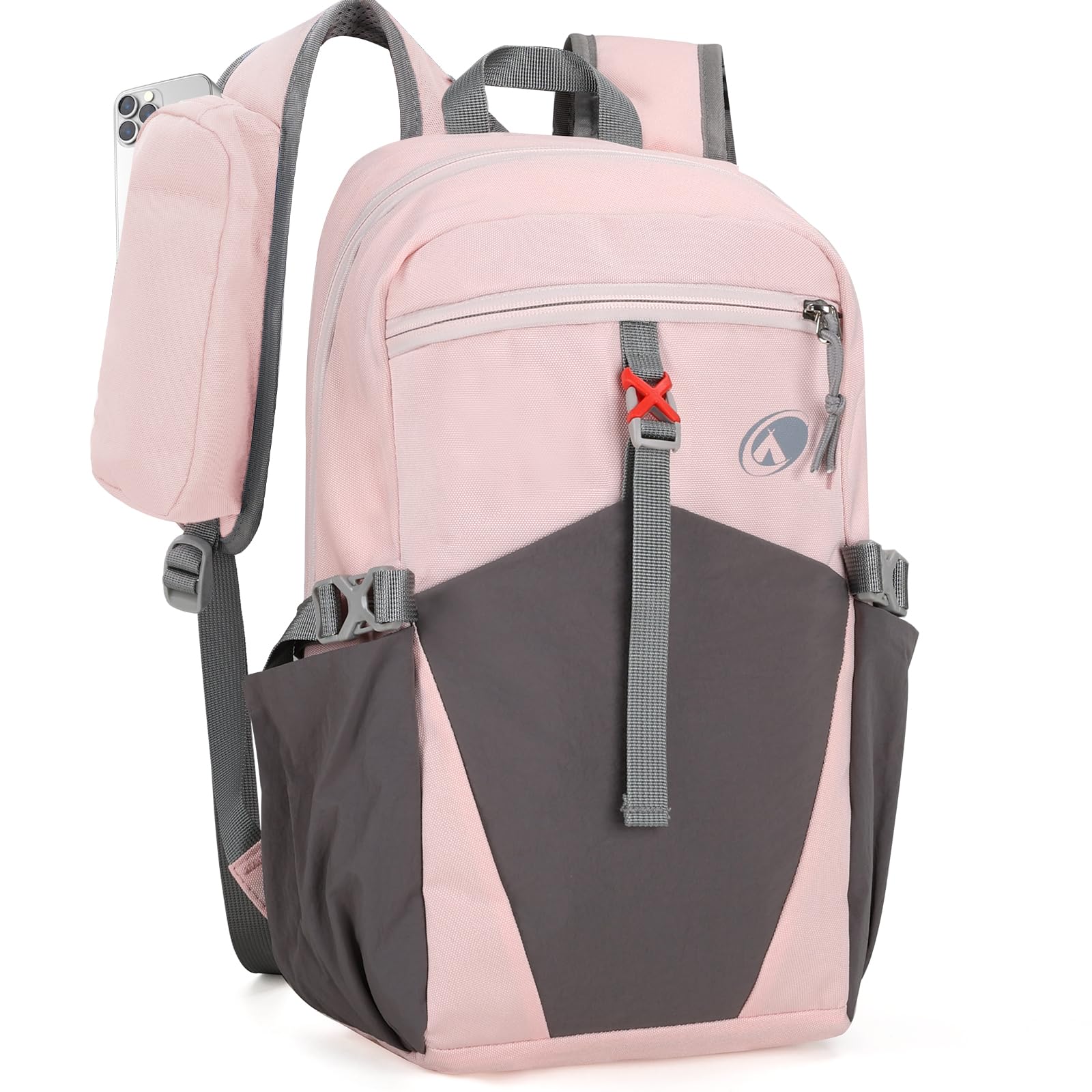 12L Petit Sac à Dos de Randonné Léger et Imperméable pour Homme et Femme, Mini Sac pour Enfant avec Sangle de Poitrine de Camping Loisir Vélo Voyage Sport de Plein Air