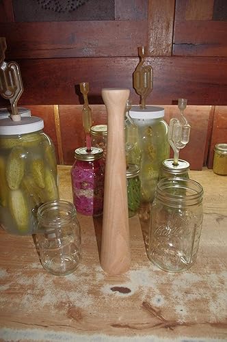 Miniatura 4 de Ferment It Chucrut Pounder para fermentación vegetal - Hecho de una pieza sólida de madera