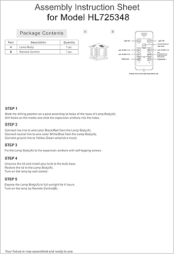 Miniatura 5 de CraftThink Luz solar LED para exteriores, lámpara opaca de cristal con forma de casa con pantalla acrílica cuadradafuentes de luz cálidasen negro