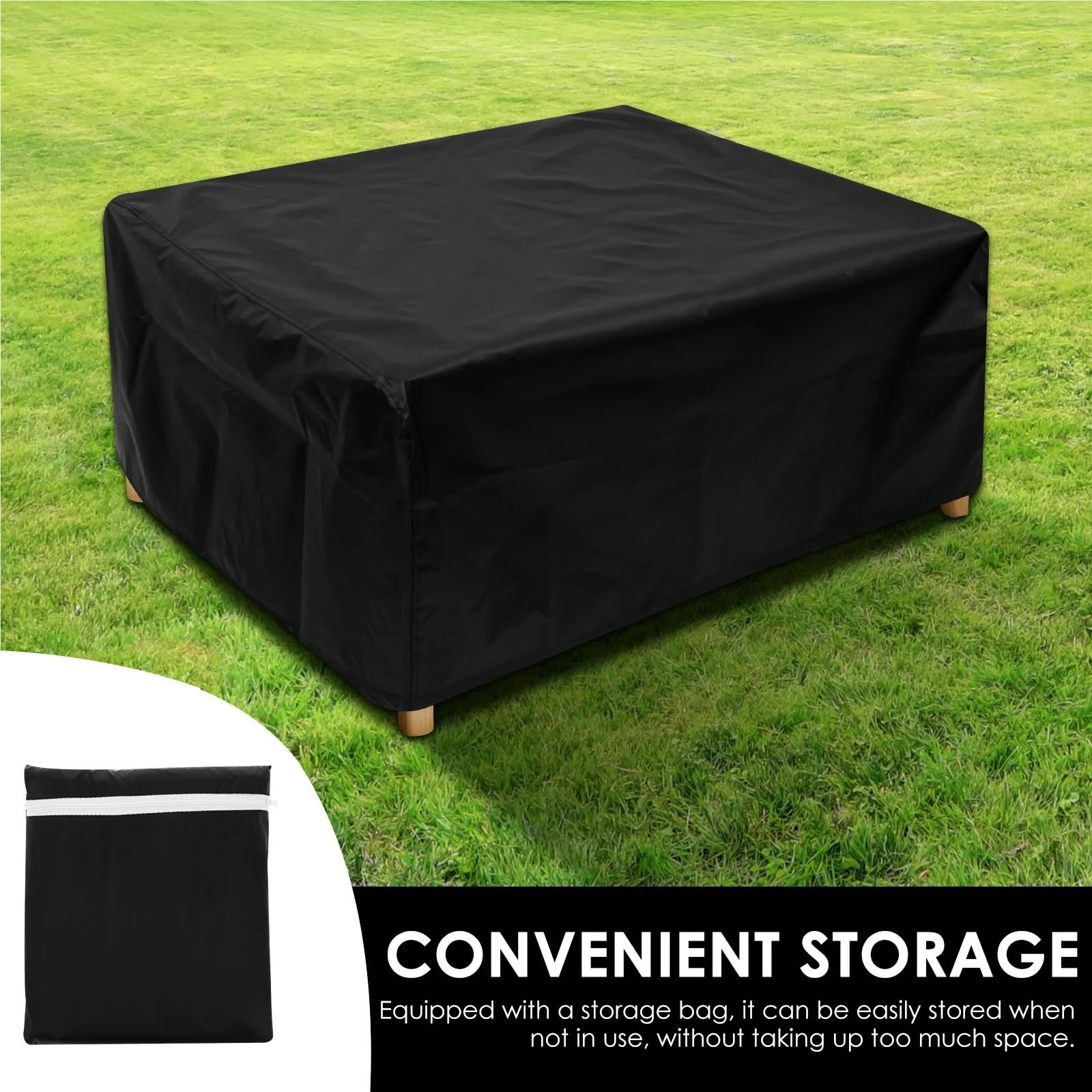 Funda for barbacoa de exterior, resistente al agua y polvo, tela Oxford, protectora for muebles jardín sala estar(90X90X40cm)