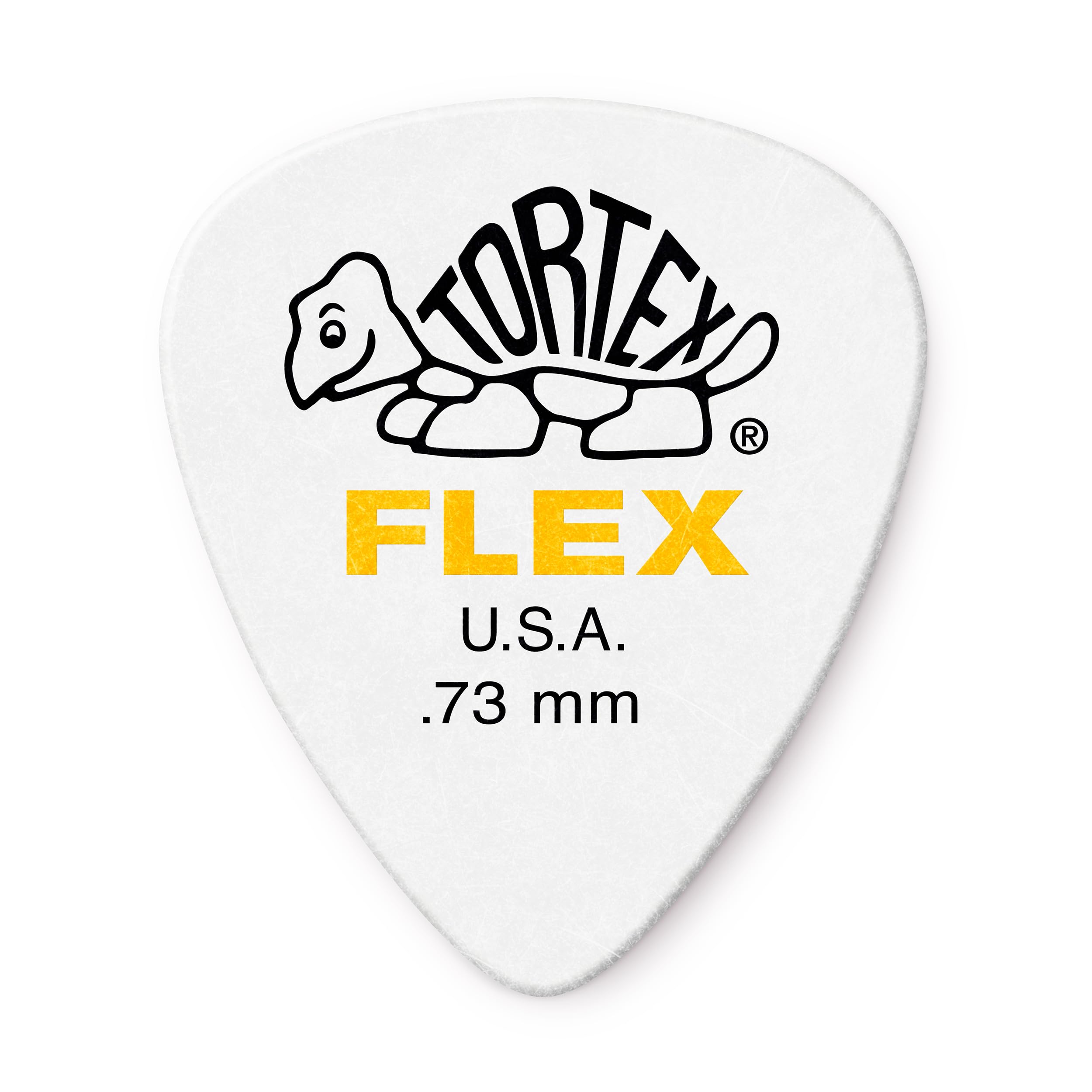 Jim Dunlop Tortex Flex 0.73mm Guitar Plectrums, 12-Pick Player Pack