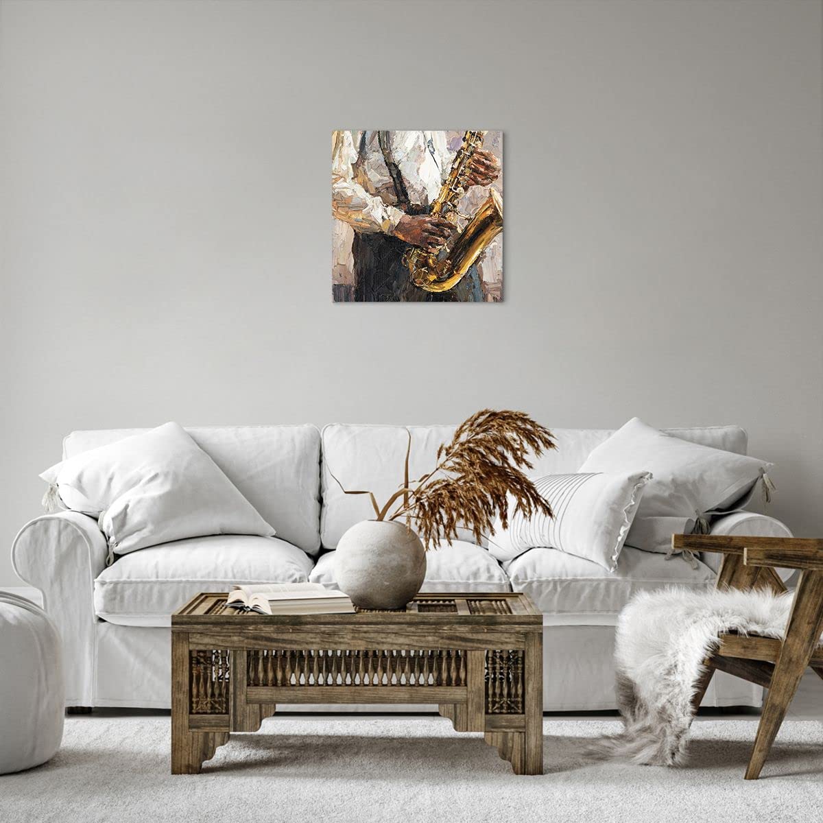 Quadro su Tela 160x50cm chitarra musica Stampe Immagini