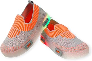 Coolz Kids Unisex Casual Knitted Shoes with Multicolored LED Lights Blink-7 for 1-4 Years Boys and Girls Price In India