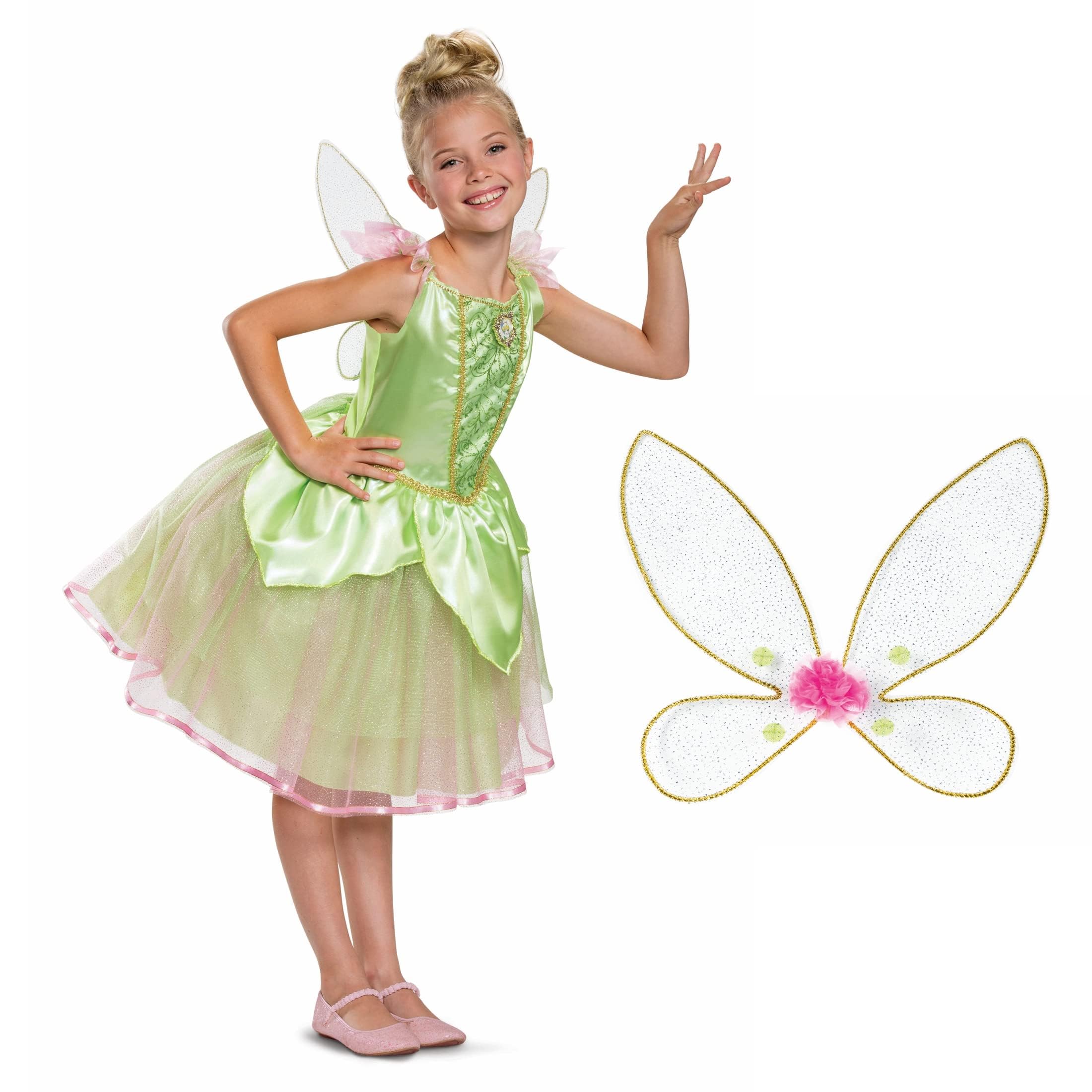Disney Costume Trilly Deluxe Bambina, Vestito Ufficiale Disney Bambine Disponibile Taglia XS, S, M