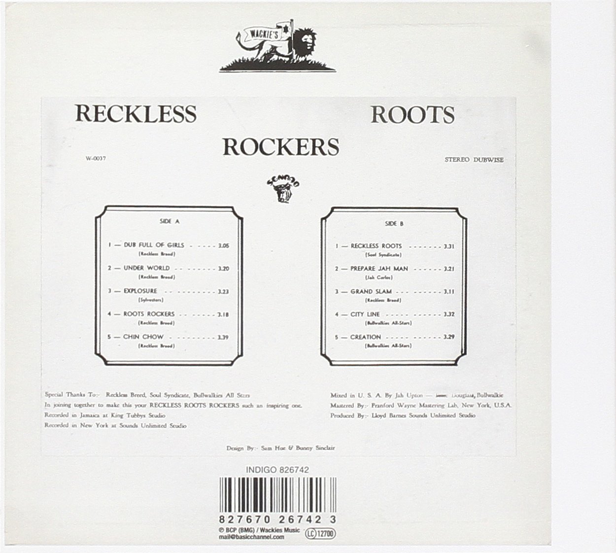 Reckless Roots Rockers [CD]