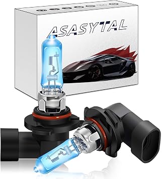 9012 HIR2 Halogen Headlight Bulbs 12V 55W 4300K Warm White Light High and Low Beam Car Fog Replacement Bulb, 2 Pcs