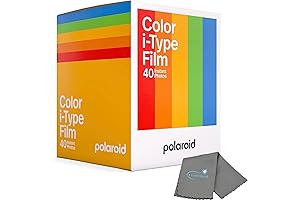 Polaroid Original i-Type Color Film 40-Pack with Lumintrail Cleaning Cloth Bundle