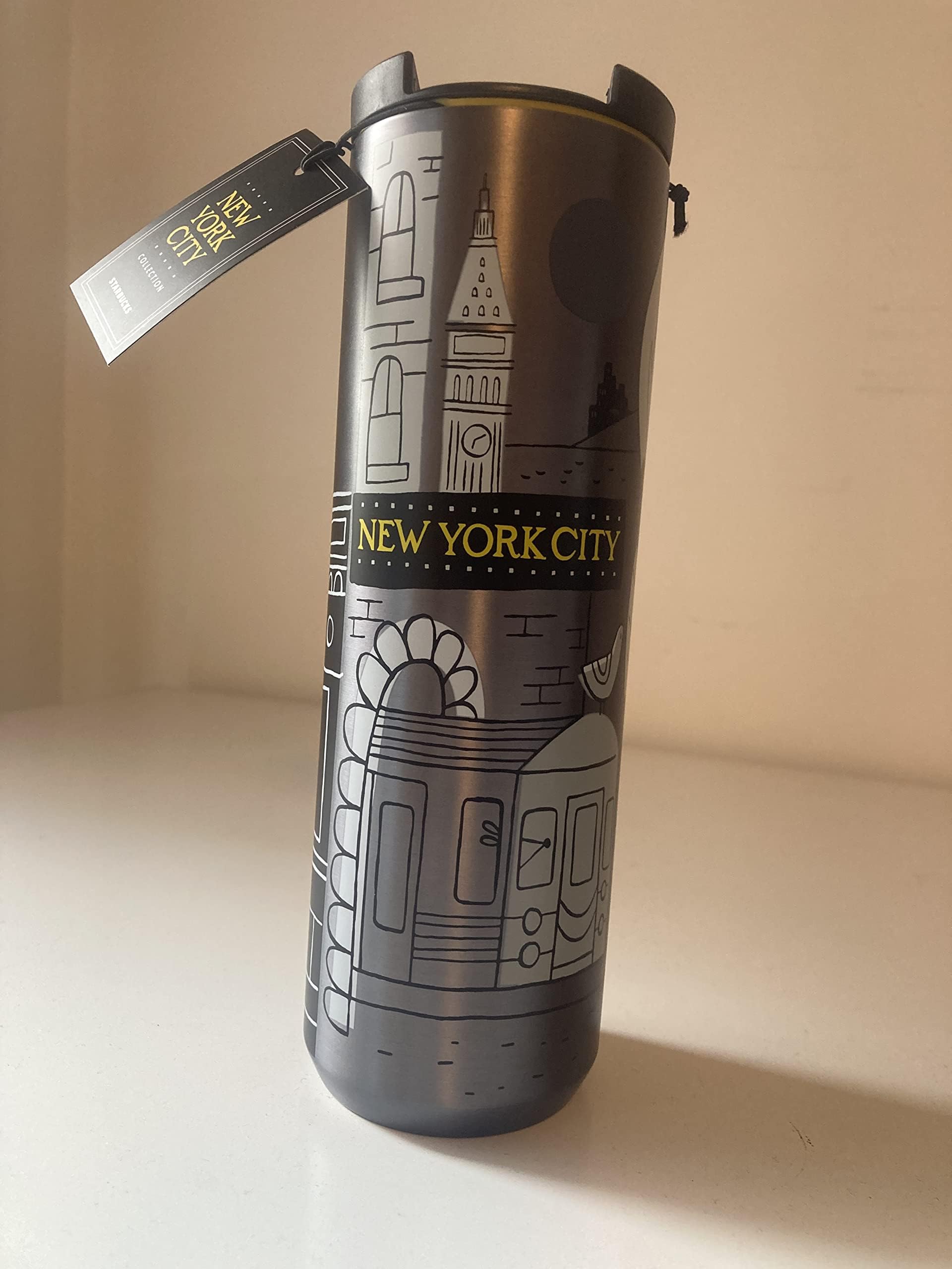 New York City Stainless Steel Tumbler, 16 Oz