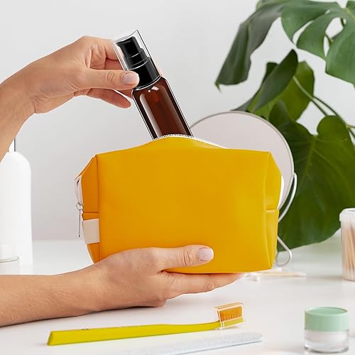 Miniatura 7 de VIDELLY 10 botellas de viaje dispensadoras de botellas dispensadoras de botellas de plástico de 1.7 fl oz, botella de plástico transparente para