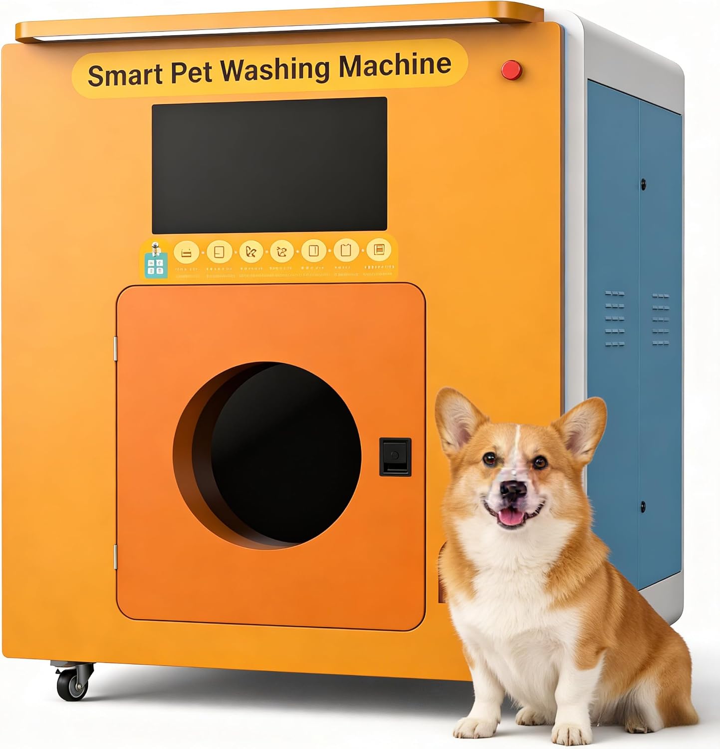 Dog Washing Station - Pet Bath Tub for Heavy Breed Dogs, Outdoor Pet Shower Station with Handheld Sprayer for Backyard Dog Grooming