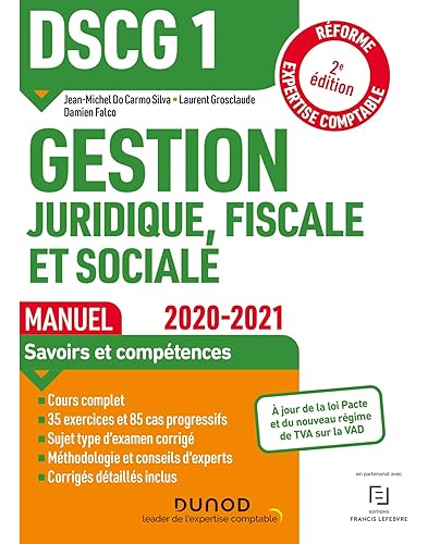 DSCG1 Gestion juridique, fiscale et sociale - Manuel - 2020-2021: Réforme Expertise comptable (2020-2021)