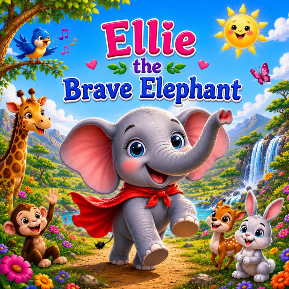 Ellie the Brave Elephant: Cute Storybook
