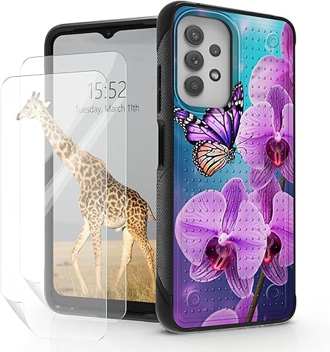 Miniatura 50 de Funda para Samsung Galaxy A23 Galaxy A13 4G/5G, Galaxy A04, Galaxy A04S, Galaxy A32 5G, con 2 protectores de pantalla, funda protectora híbrida