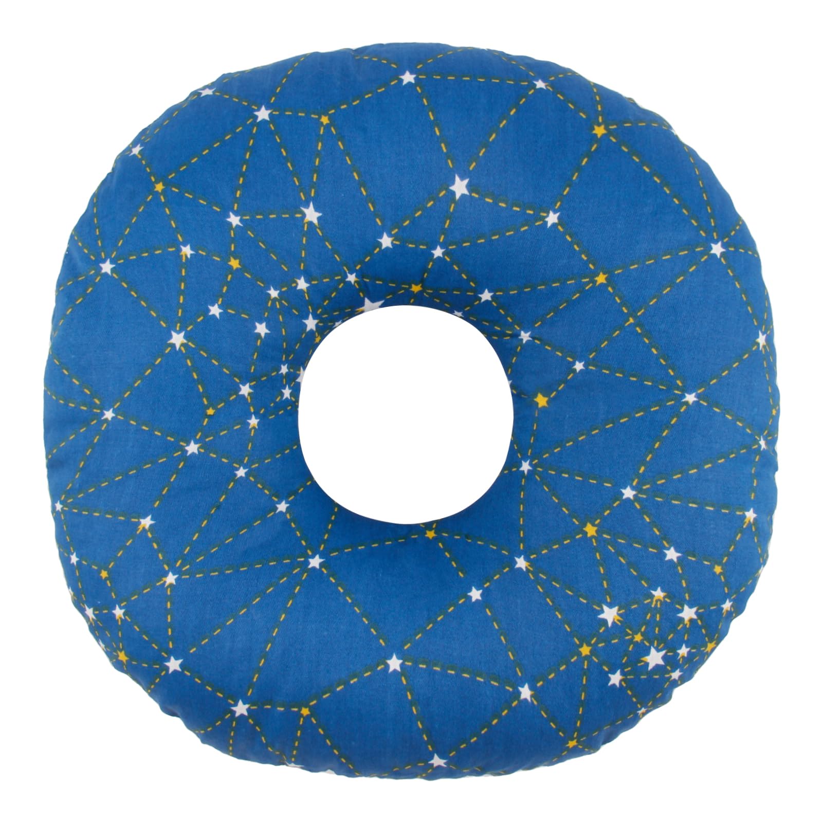 Uktyuas Blue Piercing Pillow,Ear Piercing Pillow For Side Sleepers,O-Shaped Pillows With Ear Holes