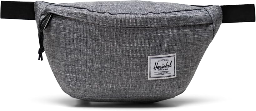 Herschel Unisex's Classic Hip Pack Waist, Raven Crosshatch, One Size