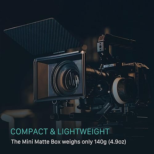 Miniatura 6 de Tilta Mini caja mate  Adaptador de varilla de 0.591 in y 4 adaptadores de lente  Ligero  Soporte de filtro  Bandera superior  Soporte de zapata fría