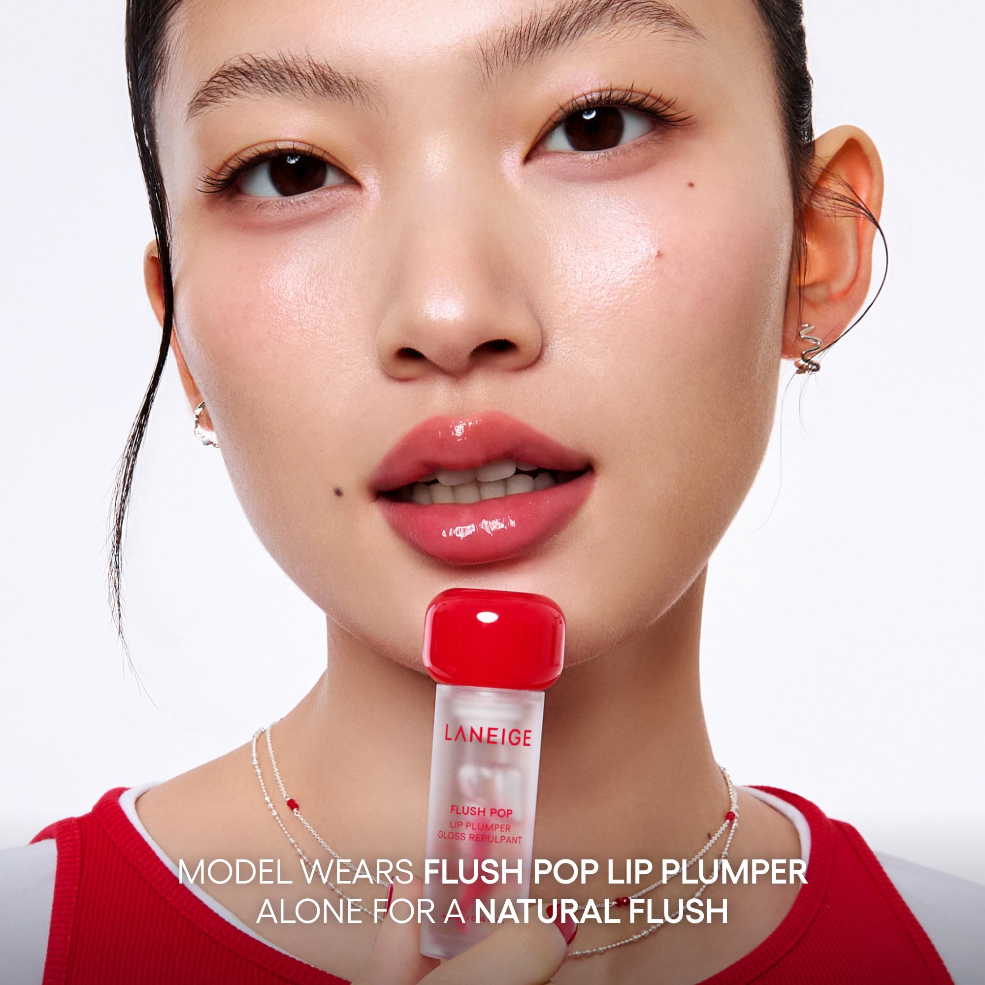 LANEIGE Flush Pop Peptide Lip Gloss Treatment Plumping Cooling Gel