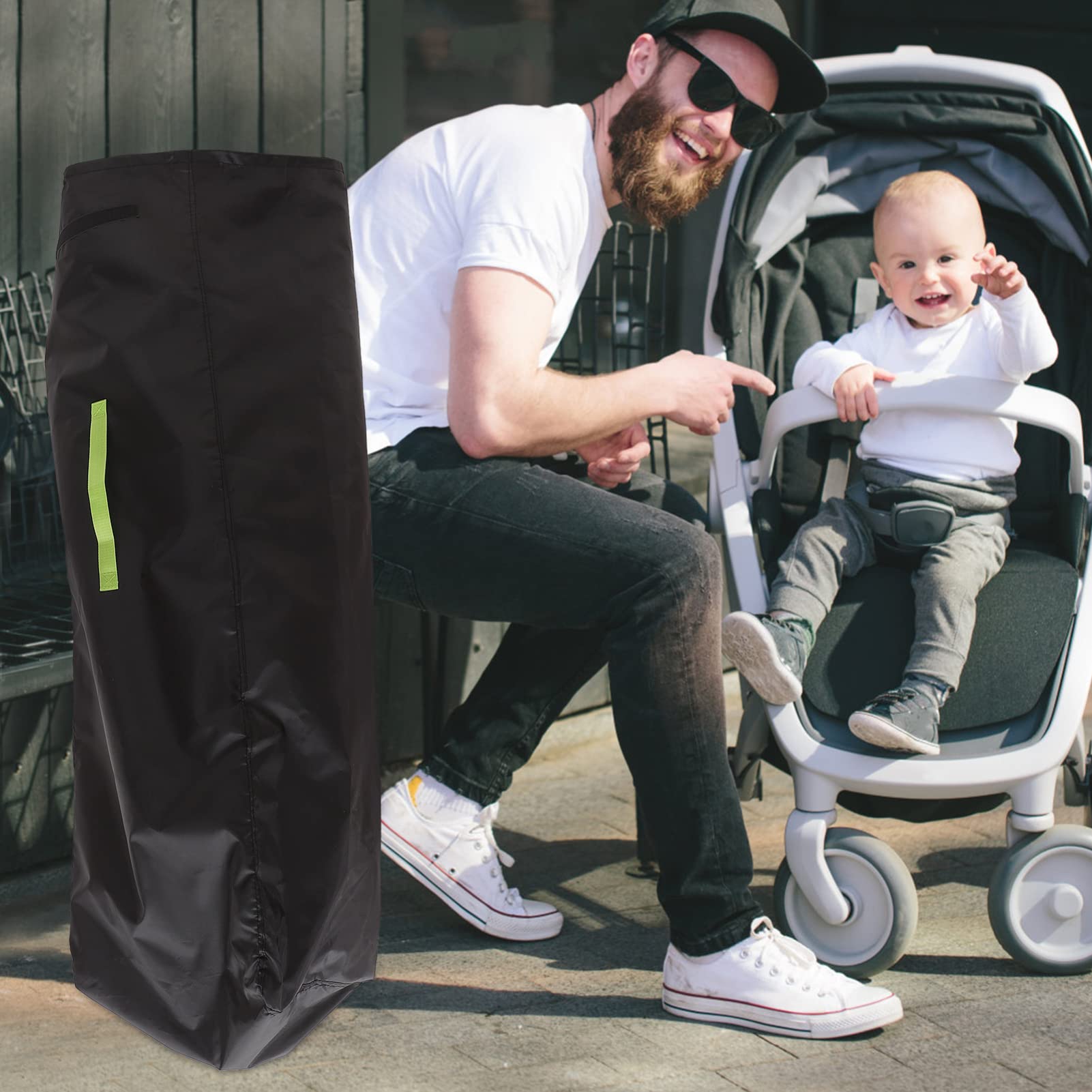 Borsa da Viaggio per Passeggino Ombrello, Sacco Portaoggetti per Carrozzina Singola Oxford, e Facile da Pulire, per Gate Check