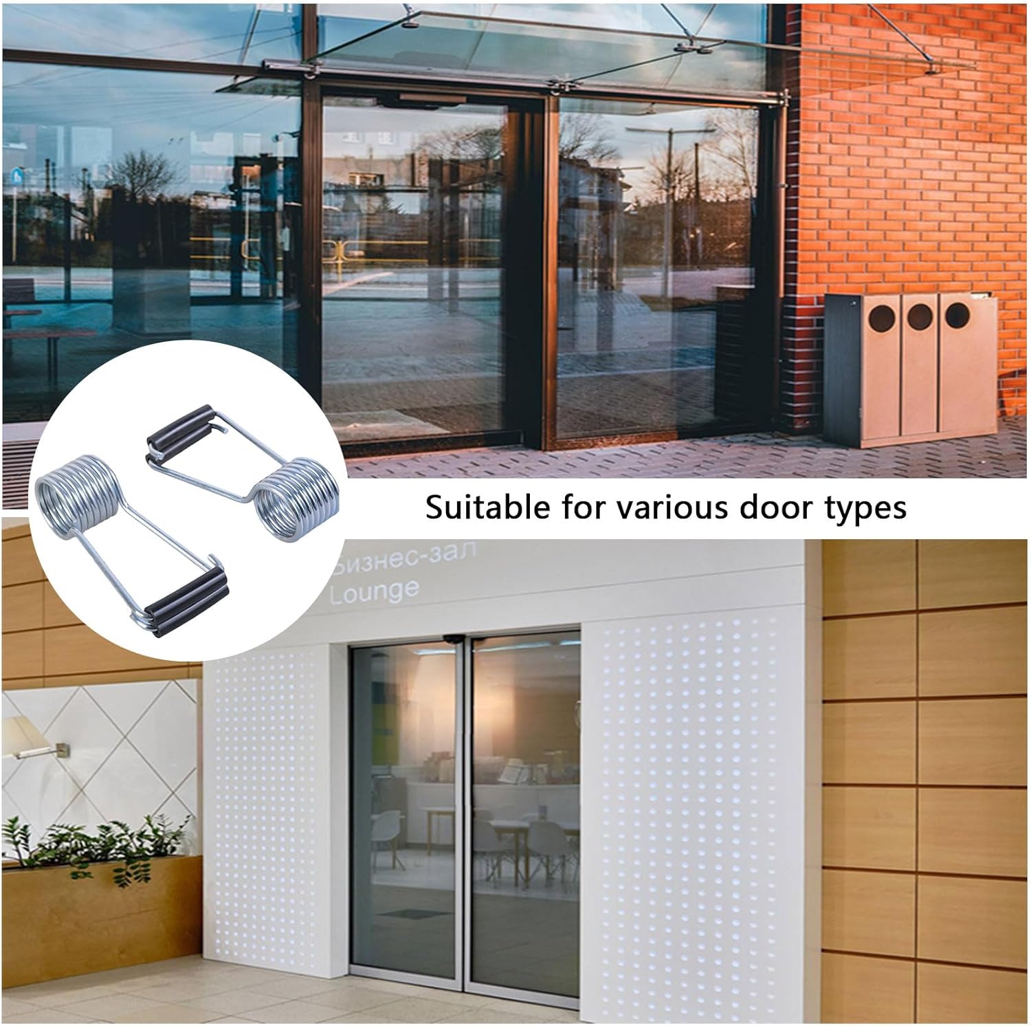 6pieces Butterfly Spring Door Close Spring Hinge Spring Butt Hinge Pin Door SelfClosing Hinge Door Accessories Enduring