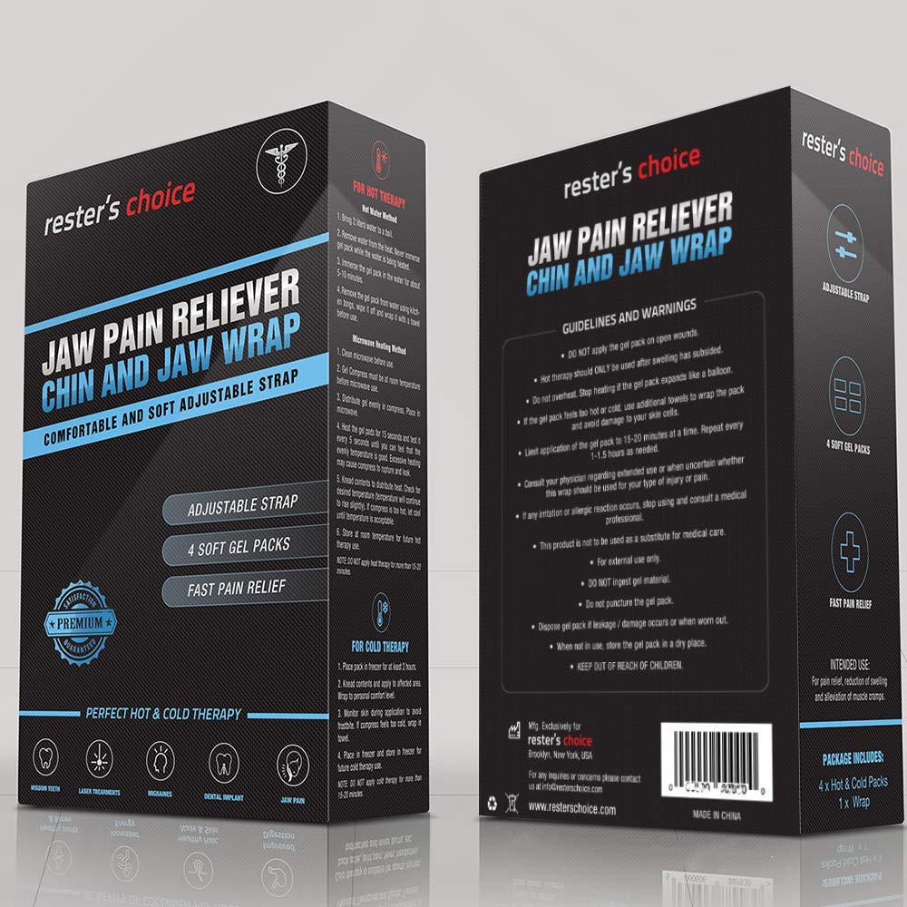 Face Ice Pack Easy to Use as Wisdom Teeth Ice Pack, TMJ Relief