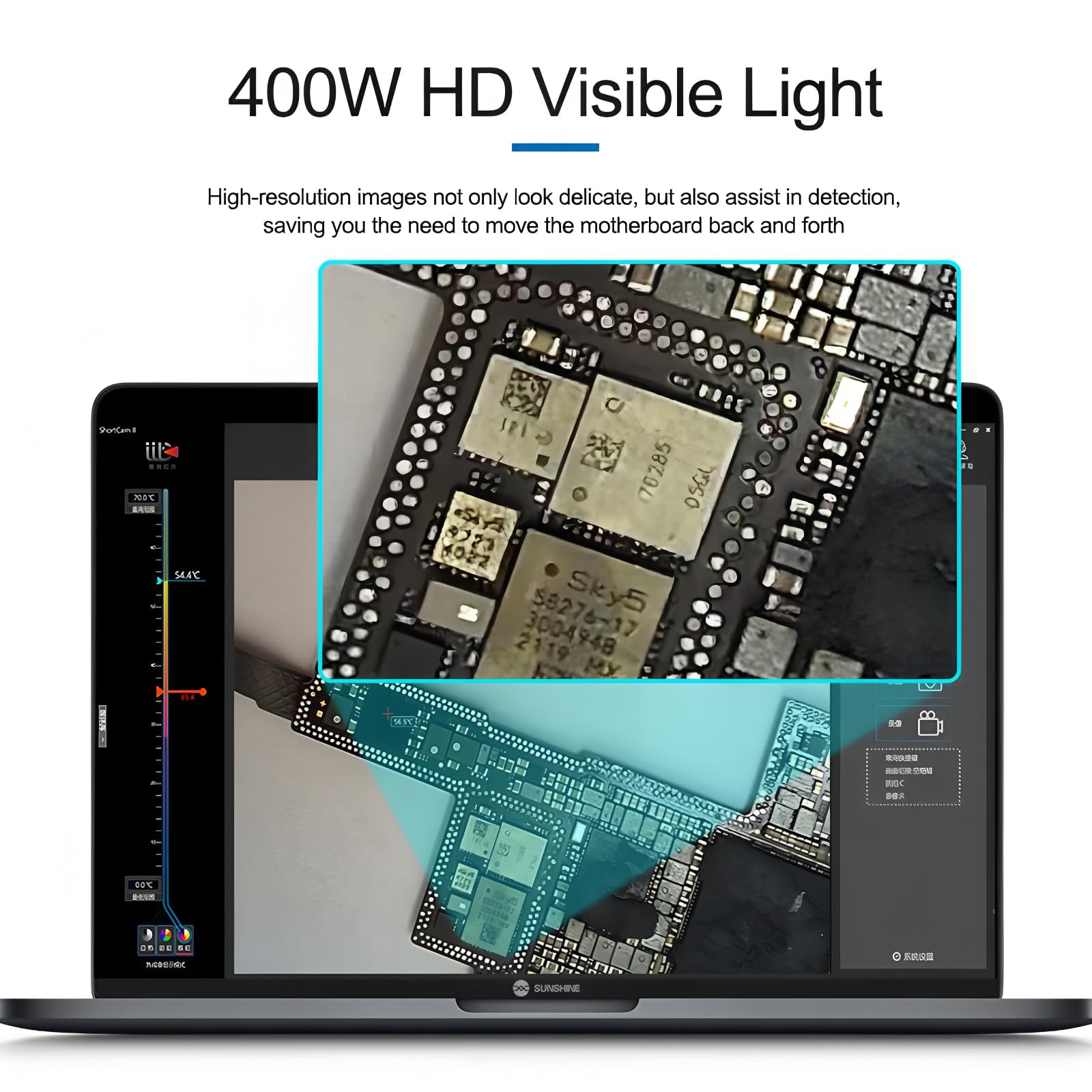 SUNSHINE LC-AD15 400W 3D Analysegerät Schnelle Handy-PCB-Erkennung Infrarot-Thermalkamera Reparaturwerkzeugset