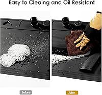 Vista 4 de ONETIGRIS Gun Cleaning Mat Rifle Pistol Gun Mat with Magnetic Dots, Non-Slip Oil Resistant