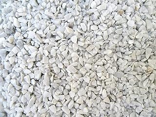 Doubleyou Geovlies & Baustoffe Piedras decorativas de color blanco de 6 a 14 mm (grava de mármol) (blanco, 10 kg) 2,49/kg.