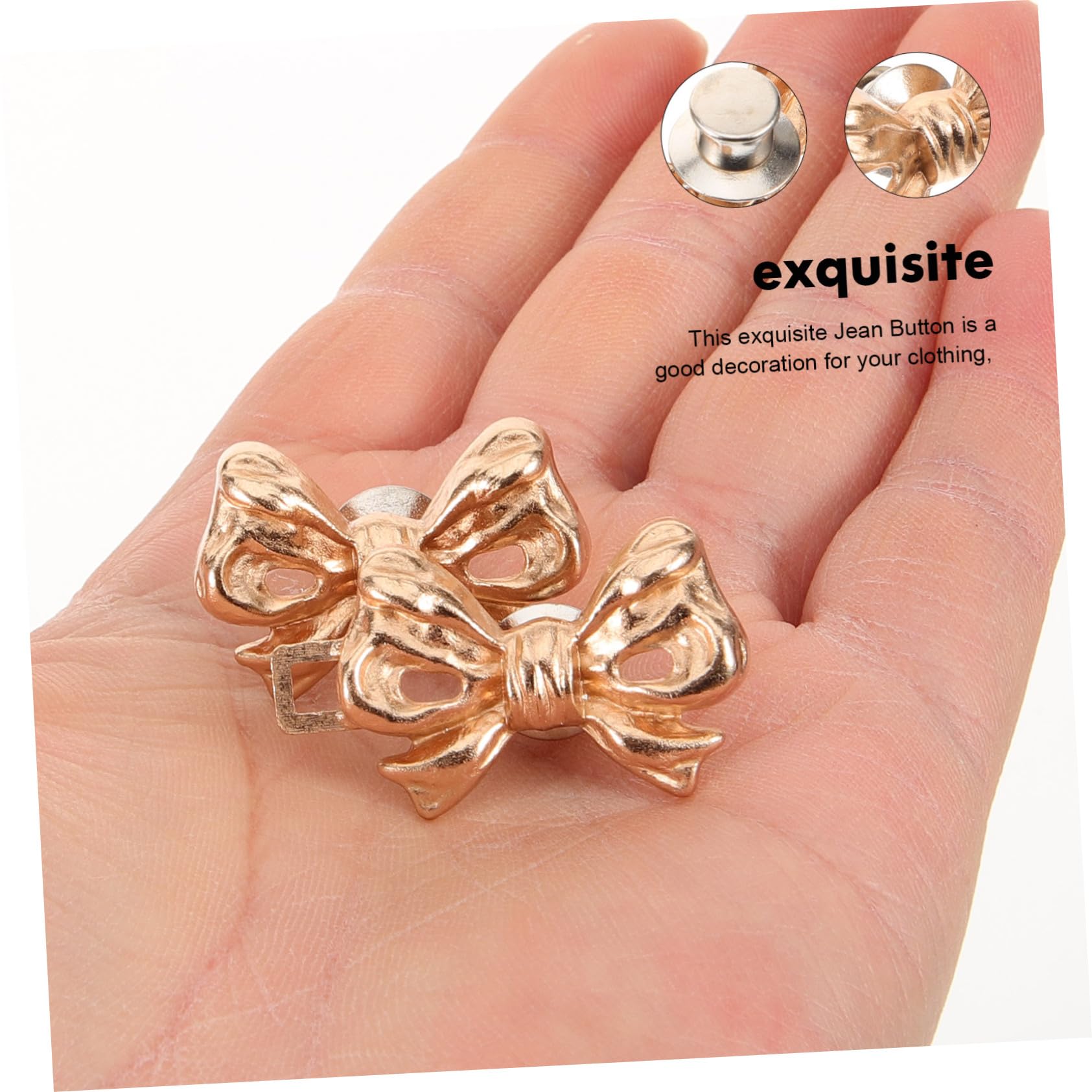 Angoily 5 Series Extensores De Cintura Ajustables De Botones Decorativos Para Clips De Cintura Para Ajustar Ropa Para Jeans Y Faldas 16 Piezas X 5