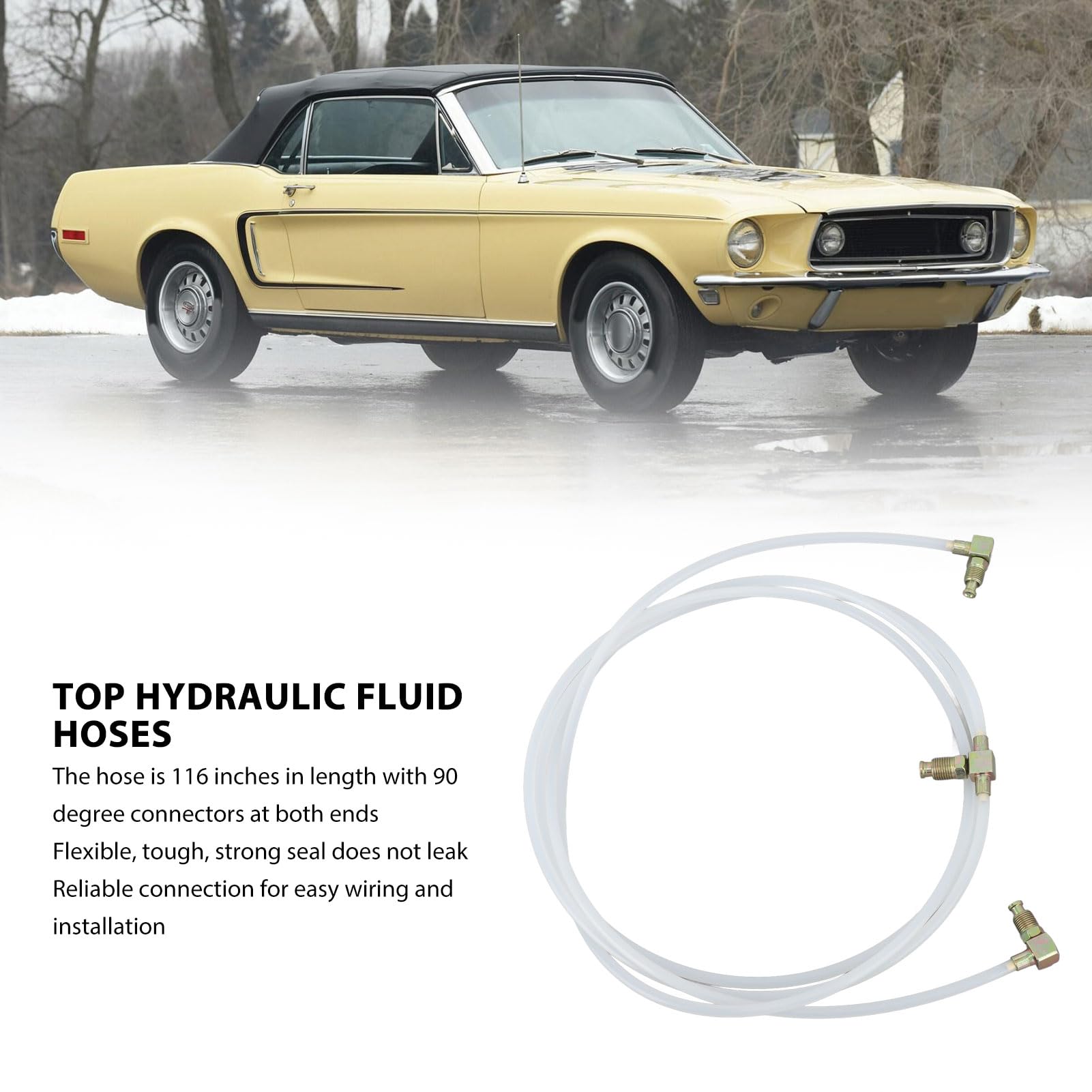 Mangueras de fluido hidráulico Convertible Power Top, ajuste Flexible para Gran Sport Skylark Electra LeSabre Malibu, 2 uds.