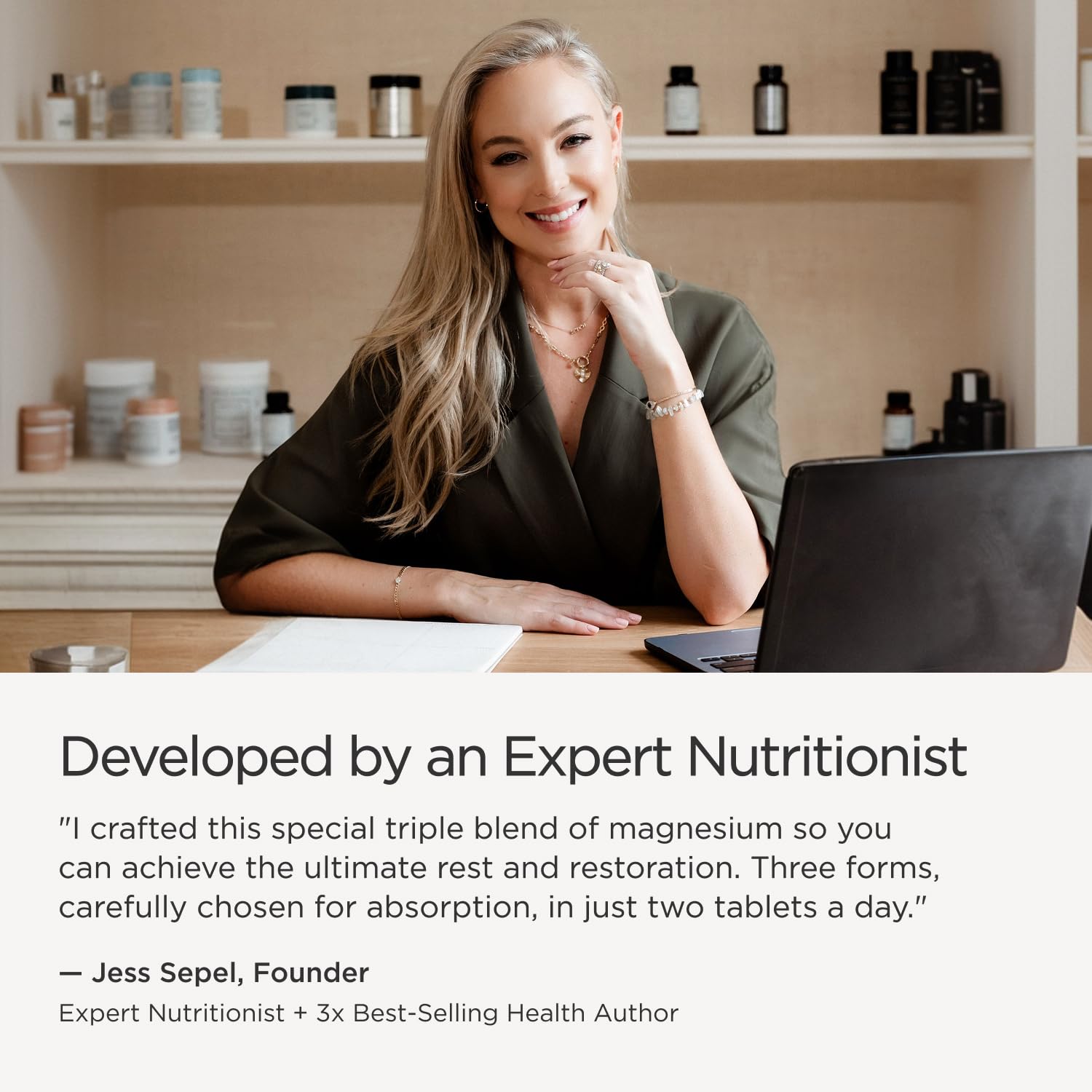 JSHealth Magnesium Supplement for Sleep. 400mg Triple-Form Glycinate — Amazon image 5