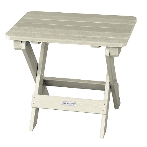 highwood AD-TBS1-WAE Adirondack Folding Side Table, Whitewash
