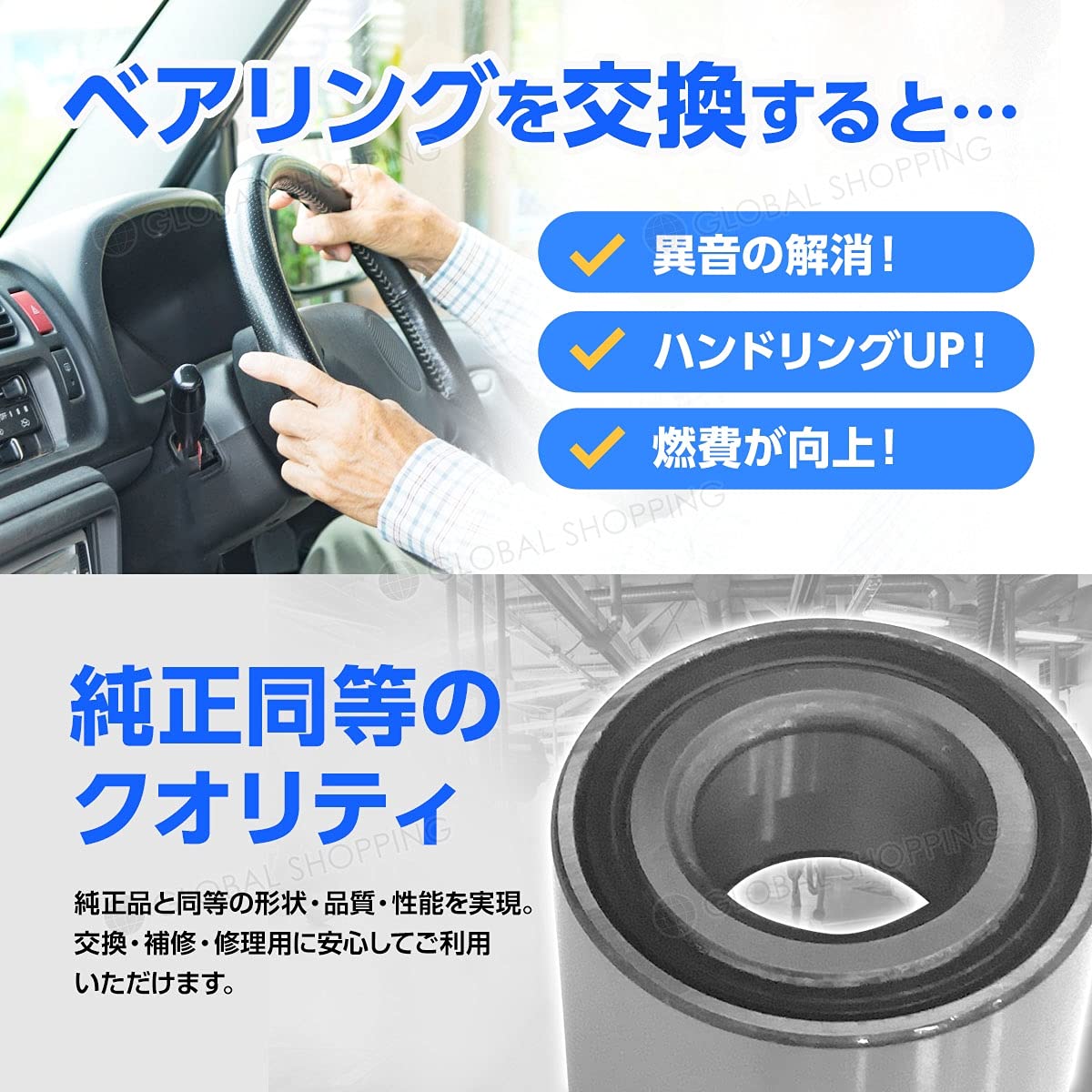 Amazon | ハブベアリング リア リヤ 1個 スズキ Kei ケイ：HN11S/HN12S