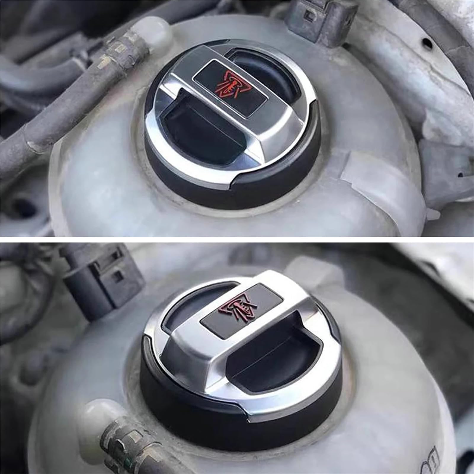 Tappo Benzina per Auto Set di 2 tappi per serbatoio di espansione per olio e refrigerante 420103485B 420121321, adatti per VW, Skoda e Audi R8. Valvola Tappo