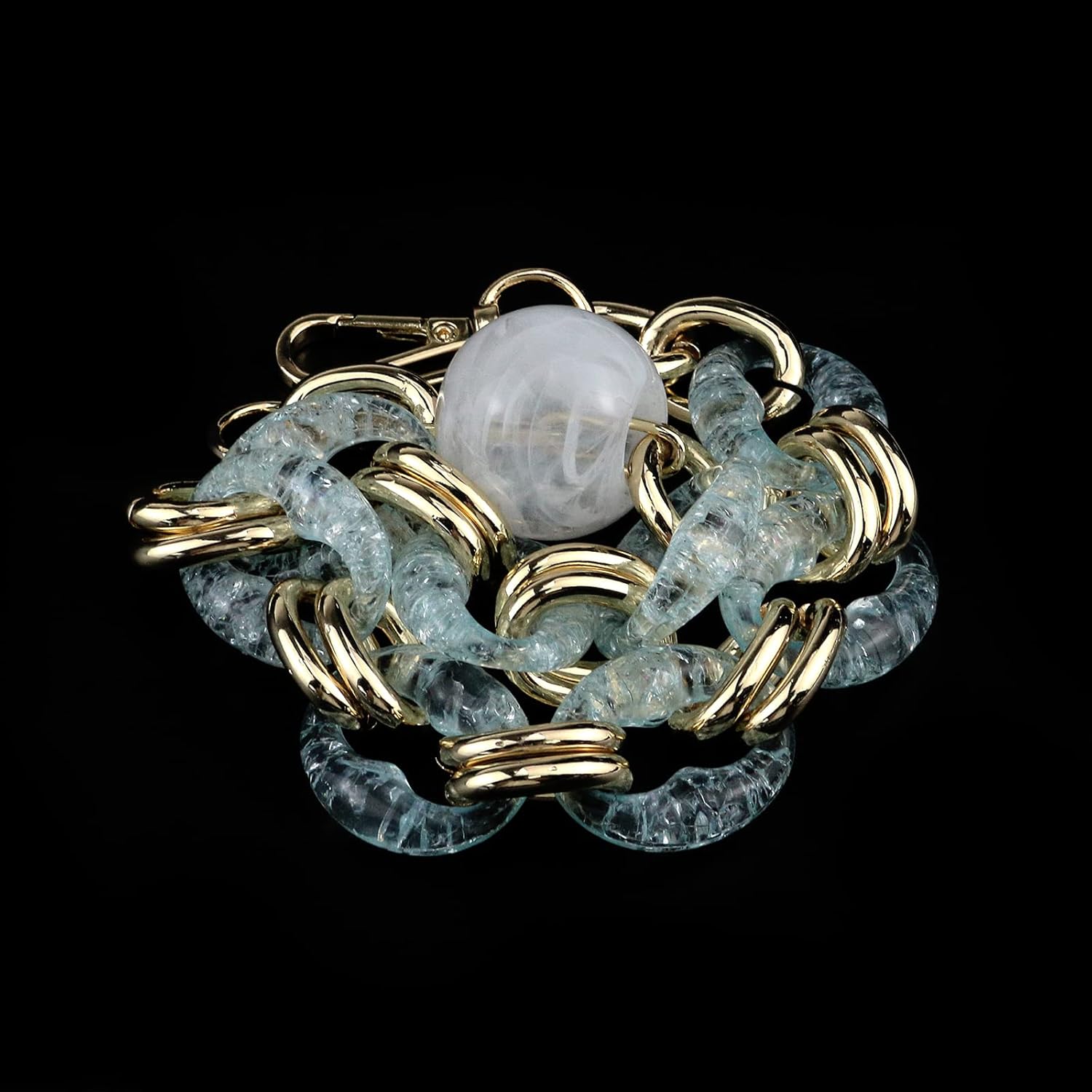 Crapyt Resin Purse Handle Bag Chain Acrylic can Improve the Handbag Level Replacement Strap Acrylic Handbag Chain 16.93" - Image 3