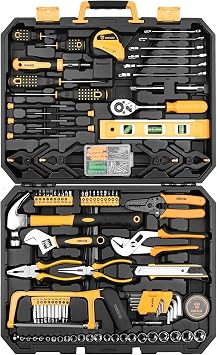 DEKOPRO 228-Pc. Tool Set for Home, Home Tool Set, DIY Set, Work Tool Set, Weekend Project, Furniture Assembly, Home Maintenance Repair Tool Set with Convenient Storage Case