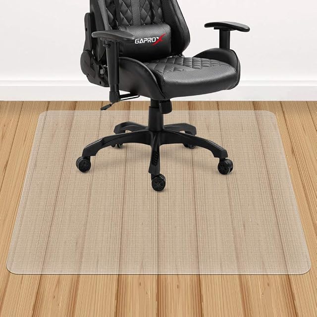 Dripex Chair Mat,Office Floor Protector Mat PVC Non-Slip Protector Mat for Home Office Hard Floor Anti Scratch (90cm *120cm)