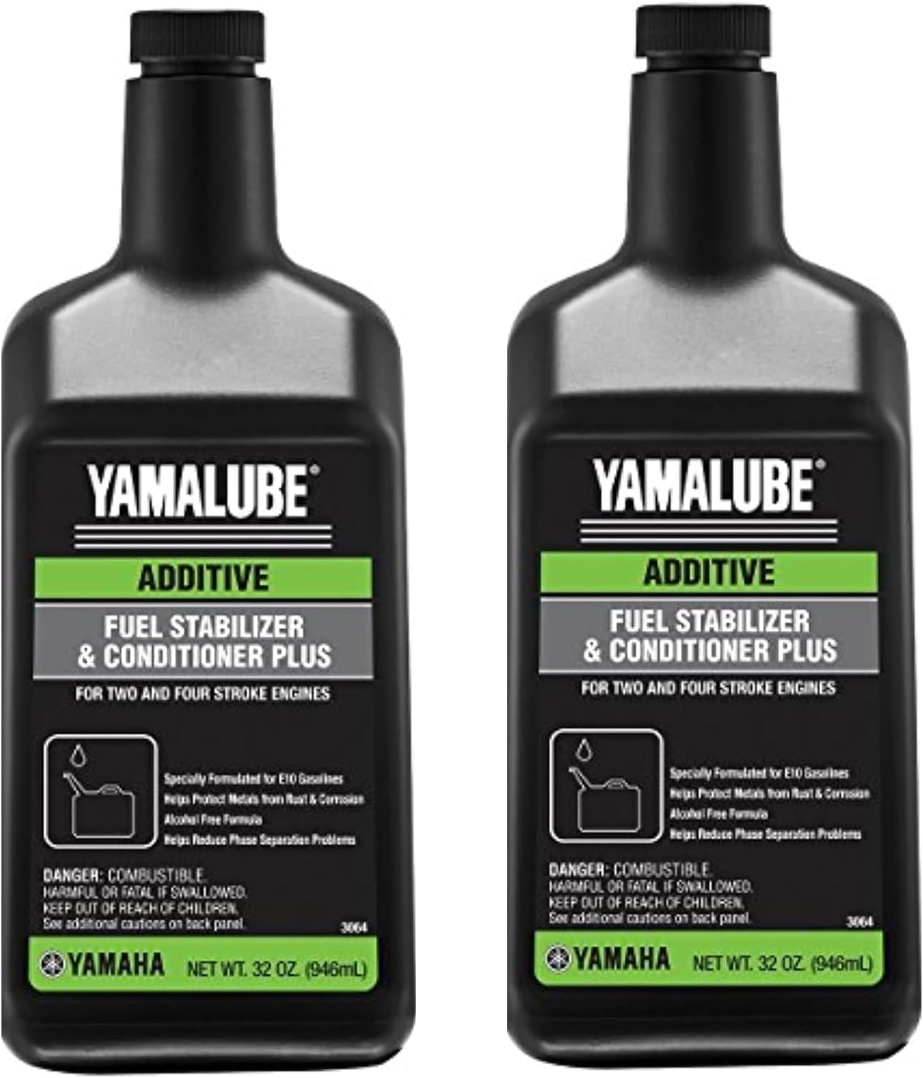 Original OEM Yamalube ACC-FSTAB-PL-32 Fuel Stabilizer & Conditioner 2 Pack