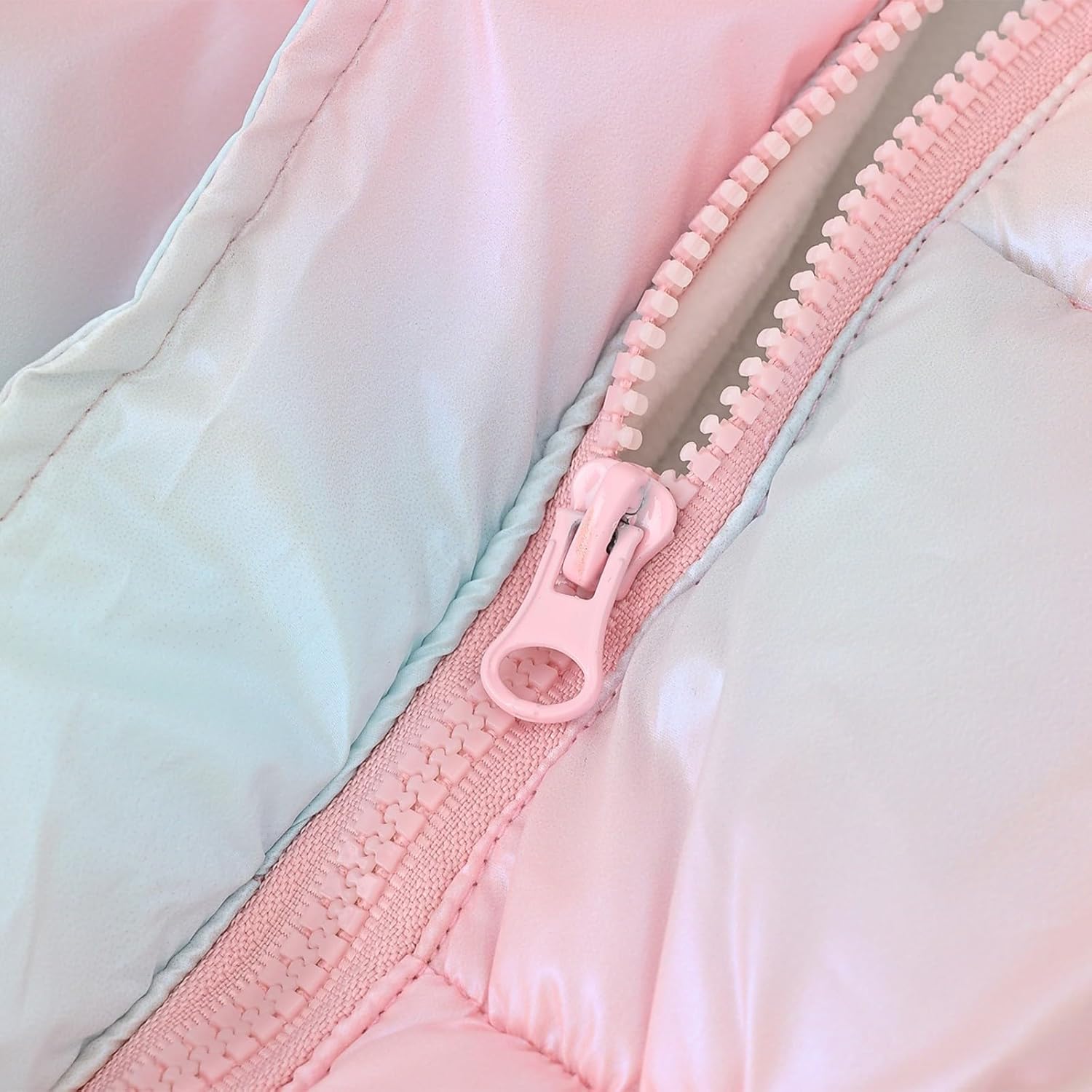 Girls Winter Long Down Coat Hood Fleece Thicken Thermal Warm Jacket for Kids Cold Weather Outdoor Zipper Down