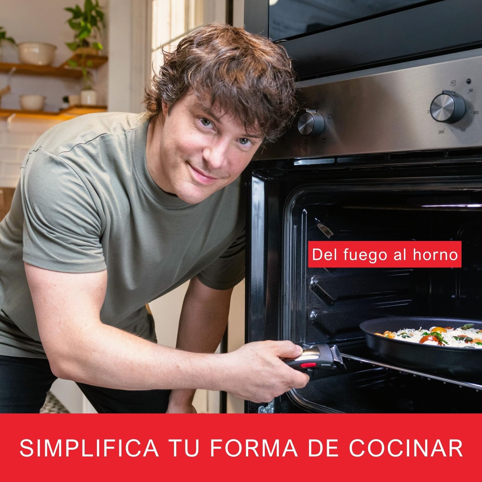 Tefal Ingenio Jordi Cruz - Juego de 2 Sartenes 22/26 cm + 2 Cazos 16/20 cm + Mango extraíble | Apto inducción, antiadherentes, revestimiento de titanio, apilables, apto lavavajillas y horno