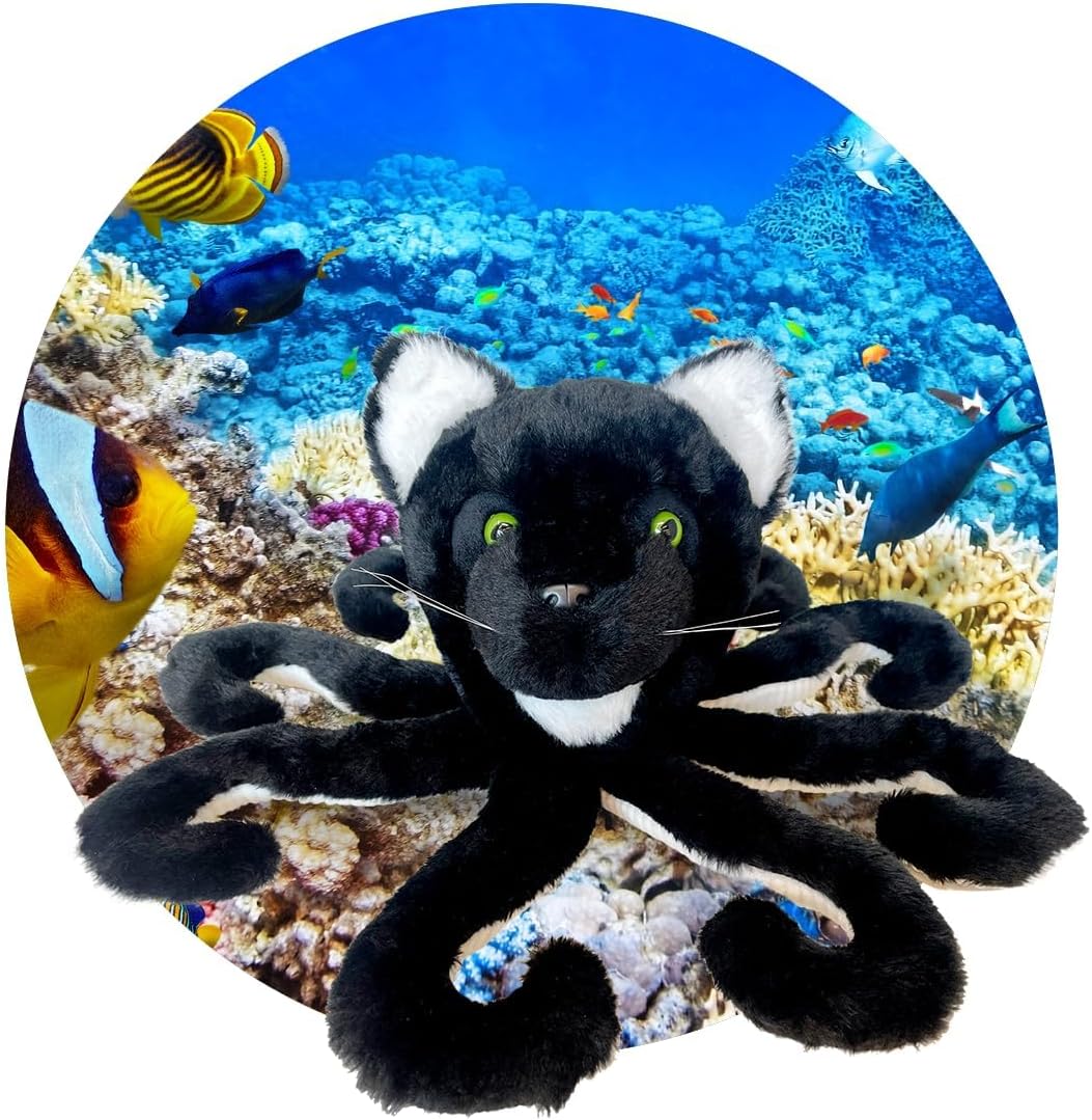 Randimals Octopuss Shaped Octpus and Pussycat Plush Stuffed Toy 15”, Soft & Huggable, Premium Quality Hybrid Animal Friend Encourages Adventure & Imagination