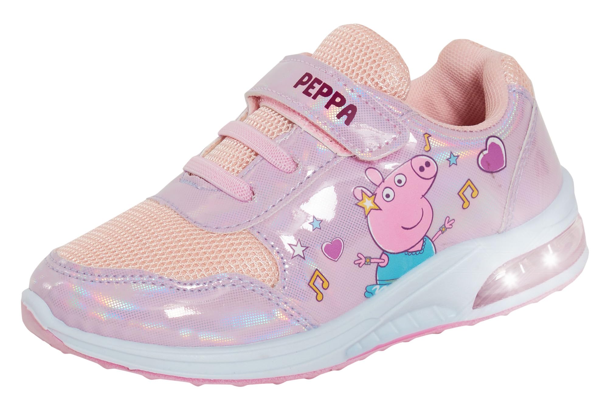 Peppa Pig Scarpe da ginnastica da bambina con luci lampeggianti, colore rosa