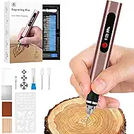 Engraving Pen for Metal Wood Glass Plastic, Engraving Tool with 31 Bits, Cordless, 5 Speeds, Rechargeable, Engraver Kit Craft Gifts for Teens Adults Beginner