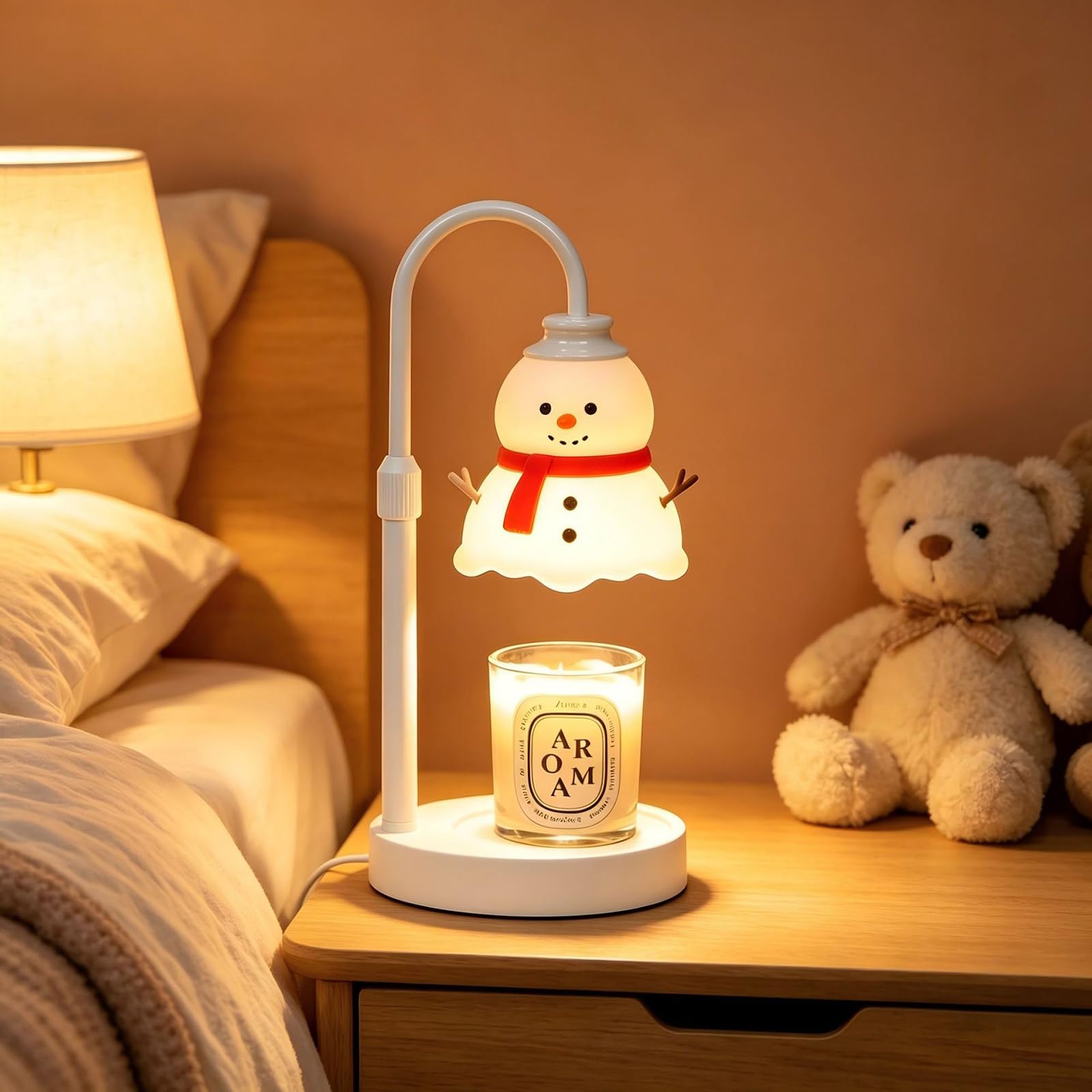 Lampa podgrzewacza świec 2/4/8H, 3-stopniowa regulacja (UK) (3 białe