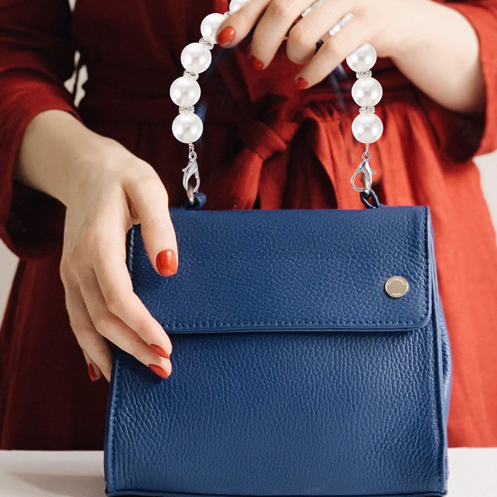 Amazon | パールストラップ パール バッグ チェーン バッグ持ち手 持ち  