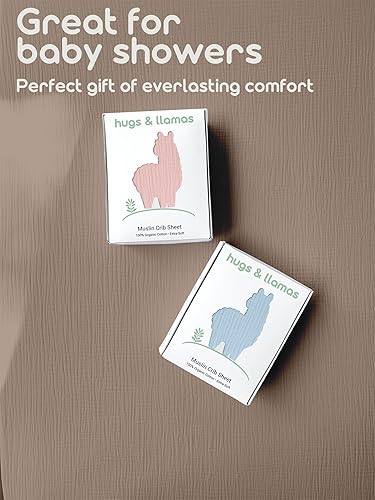 Miniatura 9 de hugs & llamas Sábana para cuna de muselina de algodón 100% orgánico, unisex, para niños y niñas, extra suave, se adapta a colchones estándar de