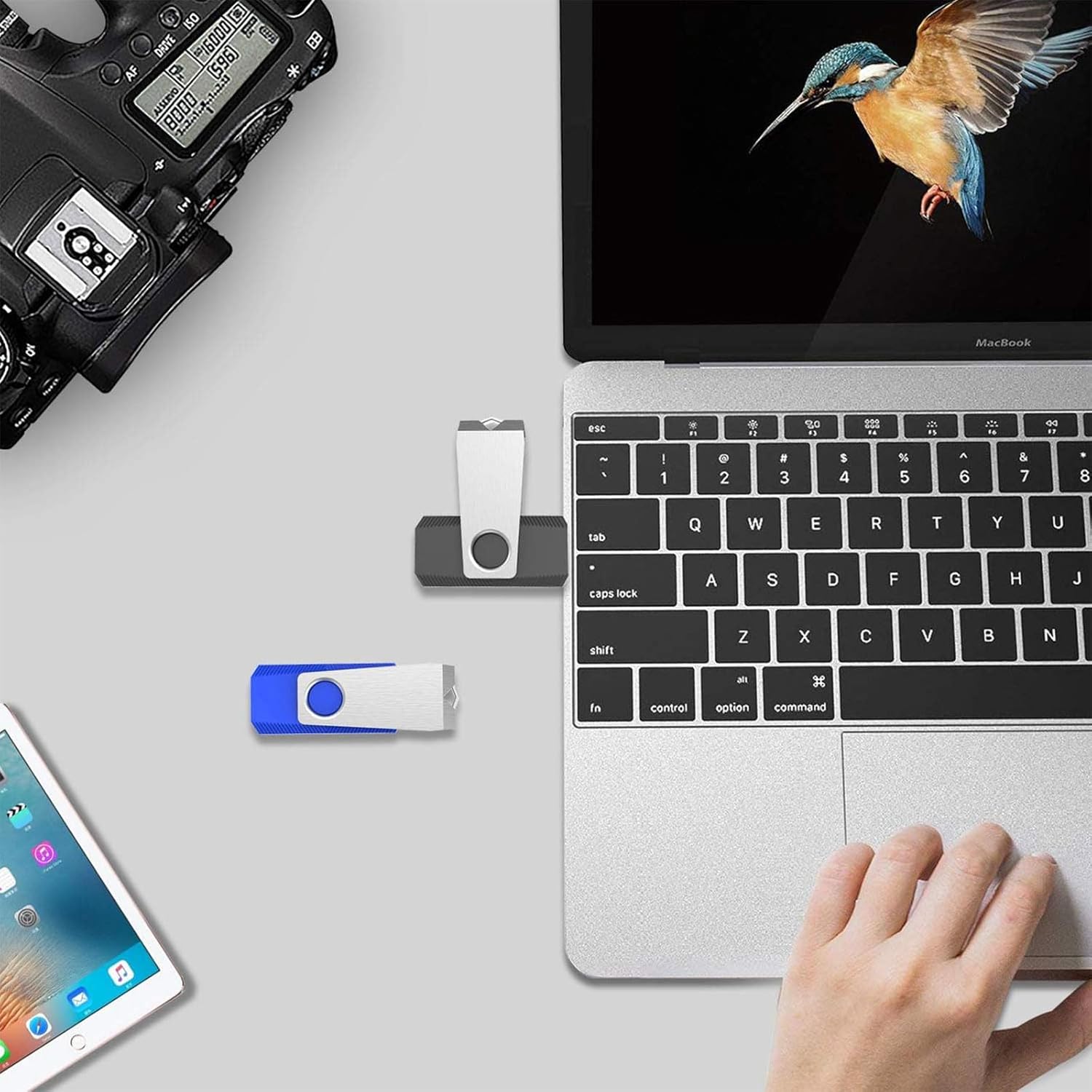 KEXIN 16GB Flash Drive 2 Pack USB 3.0 Flash Drive 16G Thumb Drive Jump Drive Memory Stick Data Storage Pen Drive Black Blue